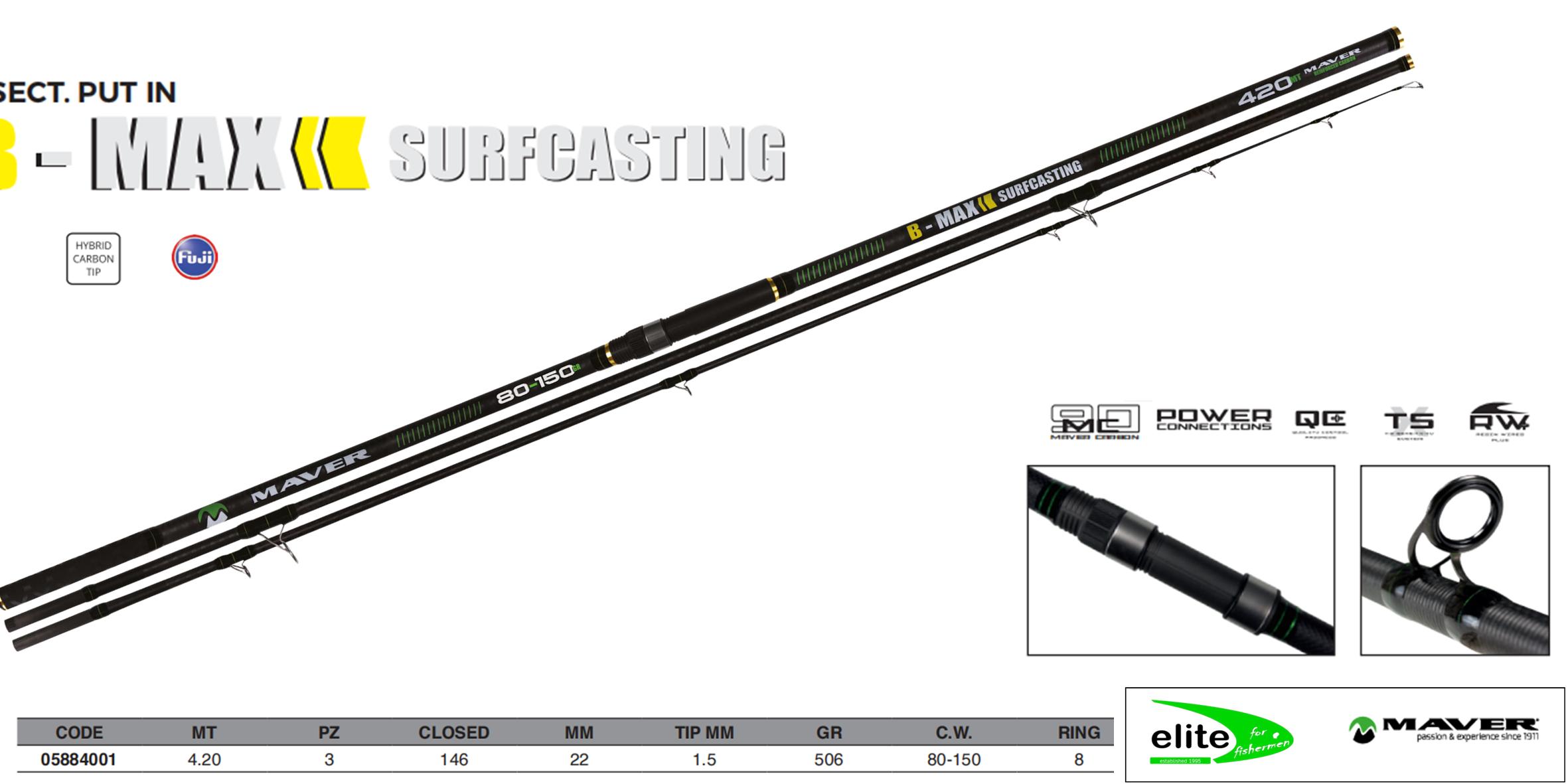 b-max_surf B-Max Surfcasting 4.20m 80-150gr /w Fuji - Image 1